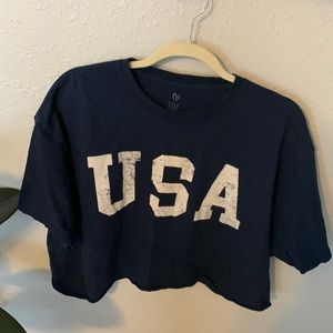 Cropped USA Tshirt